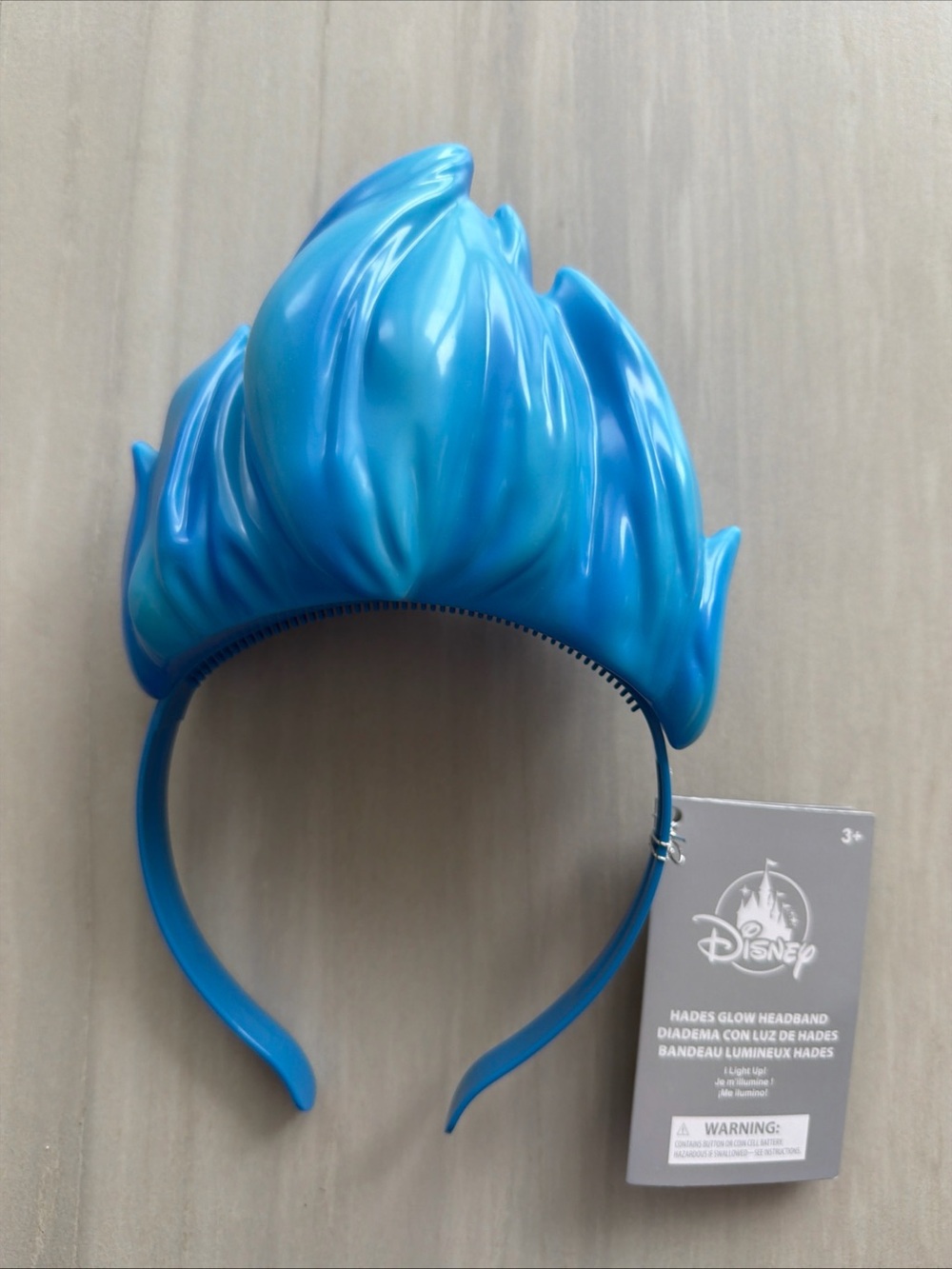 Disney Blue Hades Flame Glow Headband